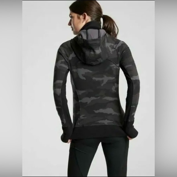 Athleta Triumph Camp Zip Up Hooded Sweatshirt - Picture 2 of 8